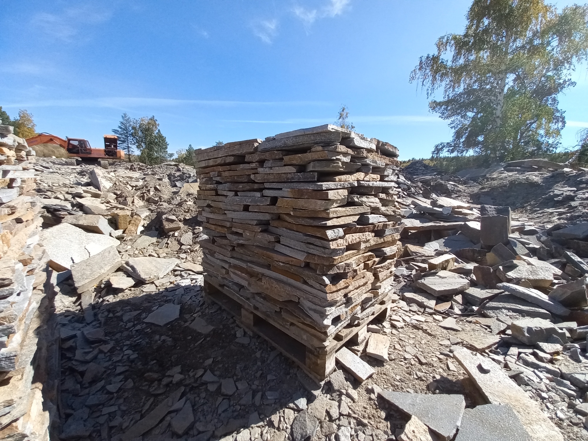 Плитняк златолит серебристый для мощения на бетон купить в Нижней Туре