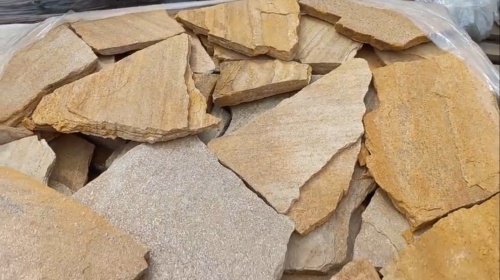 Плитняк златолит жёлтый для цоколя купить в Нижней Туре