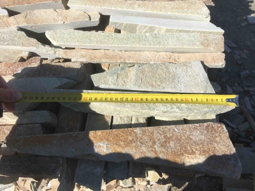 Горбушка златолит золотистый для облицовки купить в Нижней Туре