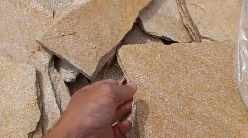 Плитняк златолит жёлтый золотистый для фасада 1,5-3см купить в Нижней Туре