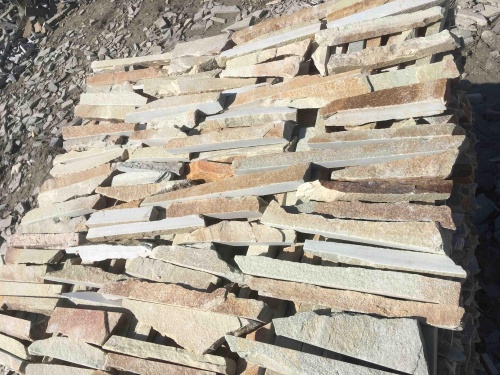 Горбушка златолит золотистый для облицовки купить в Нижней Туре