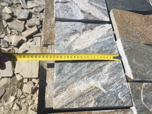 Плитка пилёная златолит Уральский для цоколя, отмостки купить в Нижней Туре