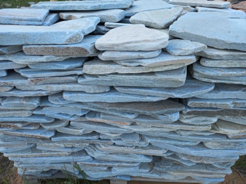 Плитняк златолит зелёный галтованный для цоколя купить в Нижней Туре